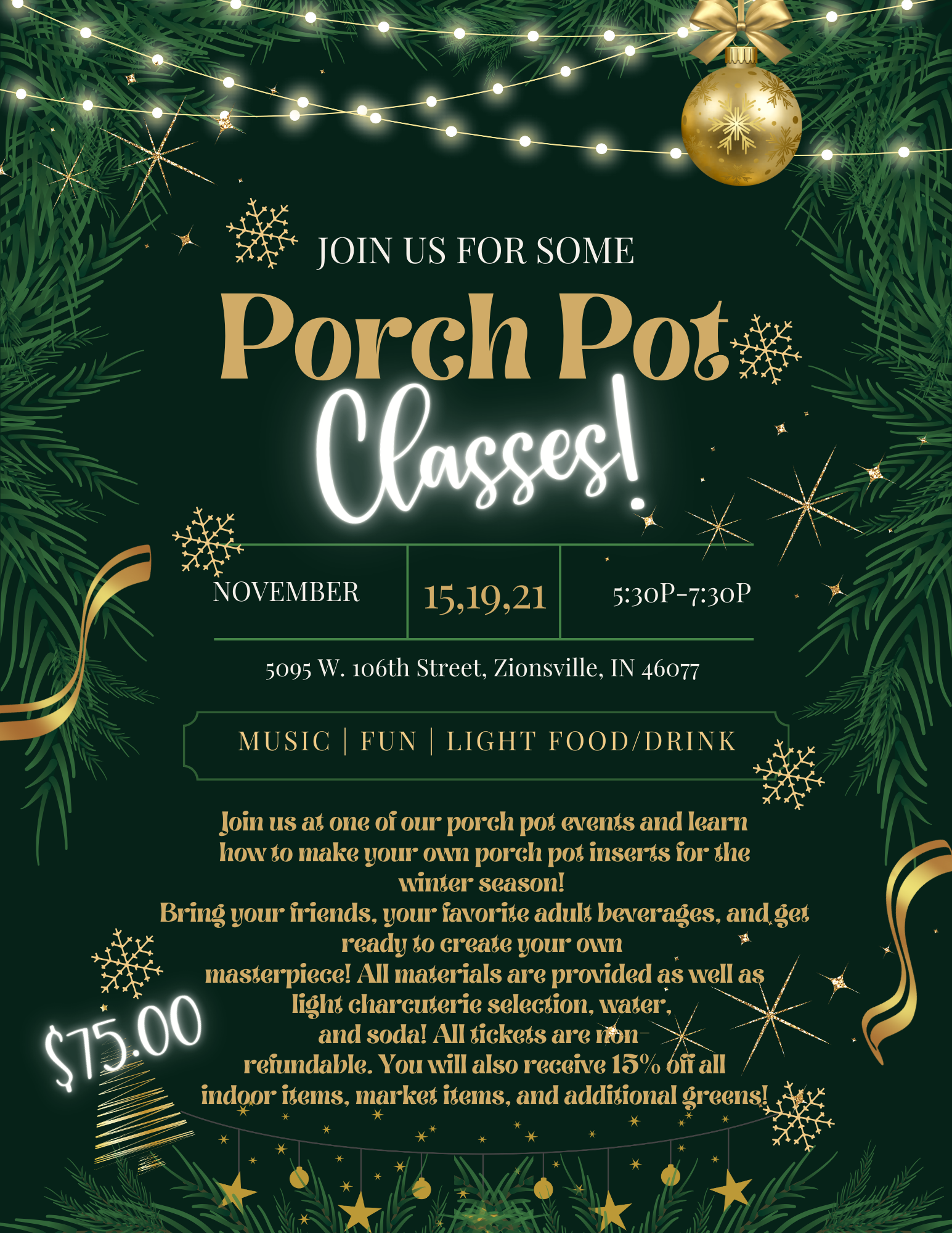 Porch Pot Class